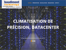 Tablet Screenshot of baudiment-technology.fr